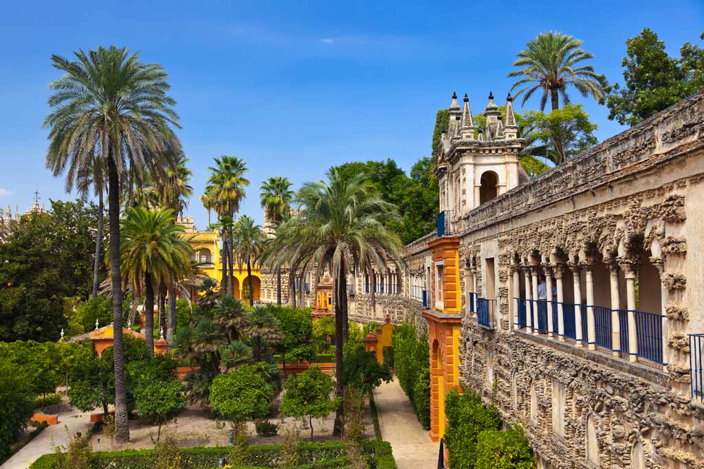 Gärten des Real Alcazar Sevilla