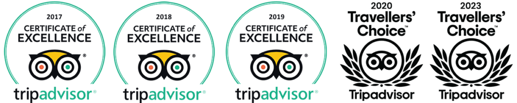 Roman Kugge Tripadvisor Certificate of Excellence Travellers Choice Awards